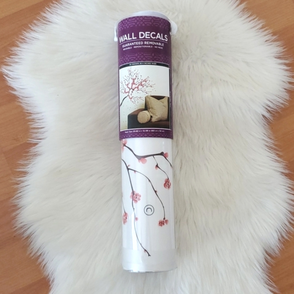 NEW Wall decals removable botanical cherry.